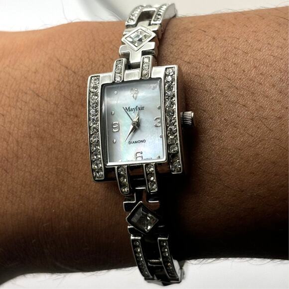 Silver Crystal Mayfair Watch - Picture 1 of 5